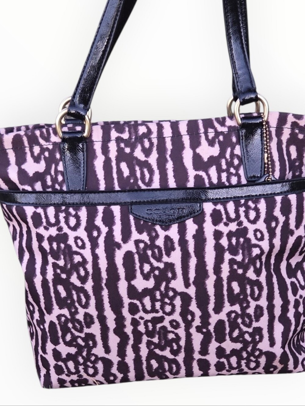Coach Ocelot Leopard Print Bag-EUC - Picture 6 of 6
